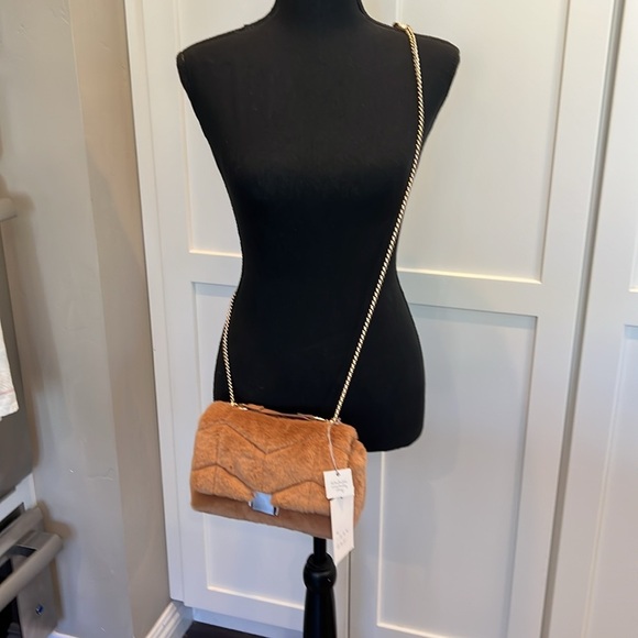 A New Day Brown Faux Fur Crossbody Bag - Picture 2 of 5